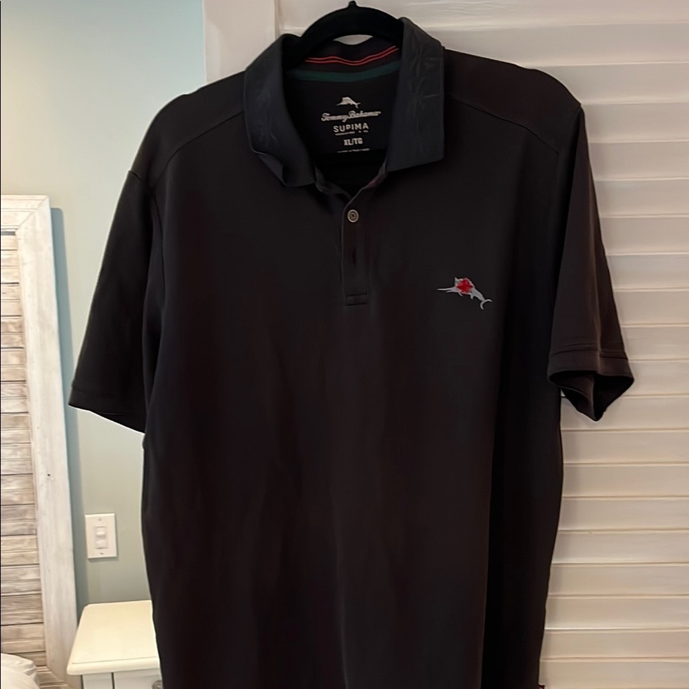 Tommy Bahama Black Polo Classic Shirt
